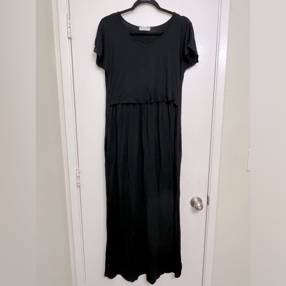 Smallshow Black Maternity Dress
